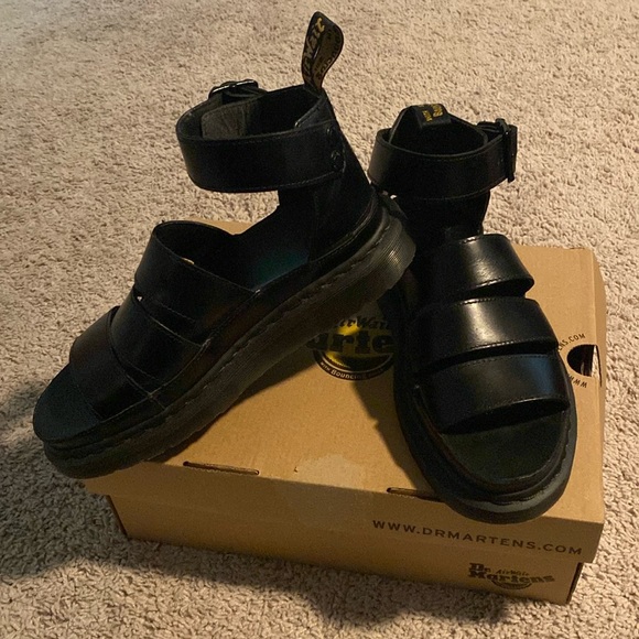 Dr. Martens Shoes - Dr Martens Black Clarissa II Sandals US 8
